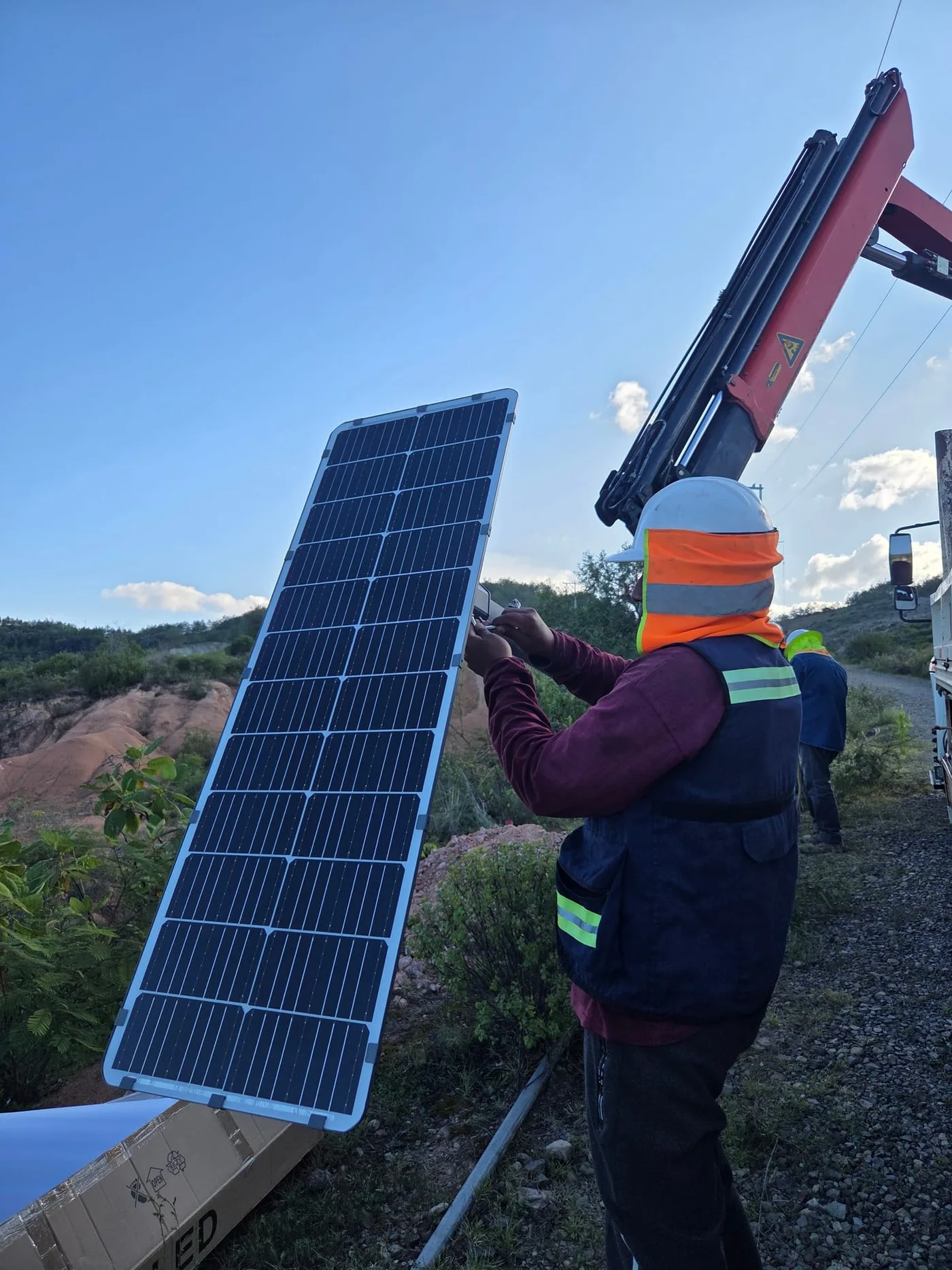 Sistema de alumbrado solar en comunidad oaxaqueña